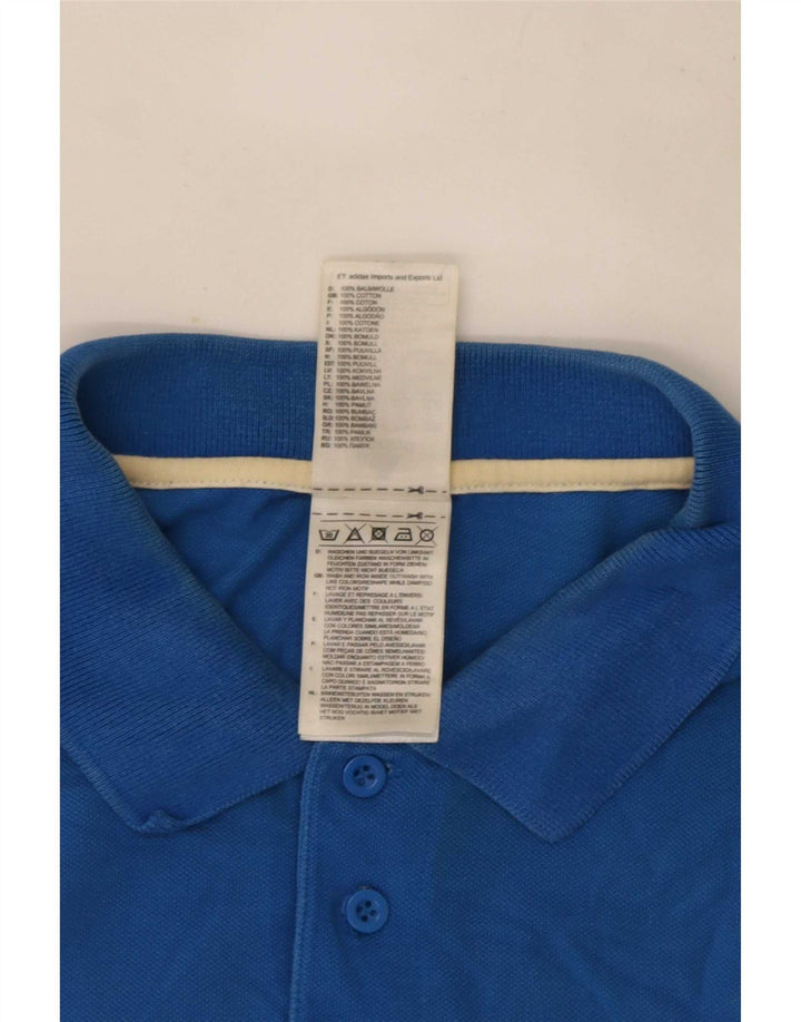 Tricou polo pentru bărbați Adidas 2XL, bumbac albastru