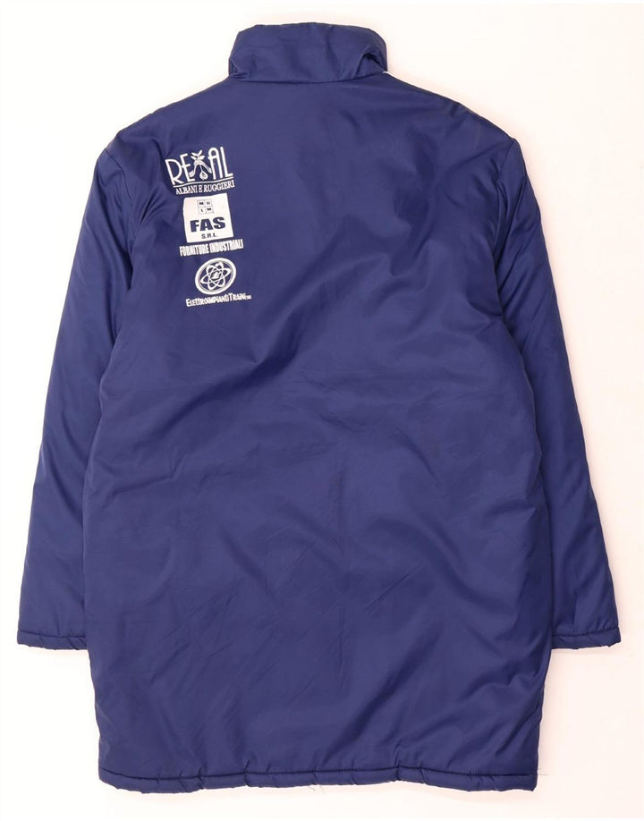 Palton căptușit cu grafic ADIDAS pentru bărbați UK 38/40 Poliamidă albastră medie