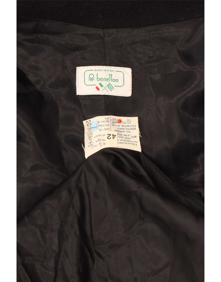 Jachetă Benetton pentru femei, cu 2 nasturi, blazer supradimensionat IT 42 Medium Bleumarin