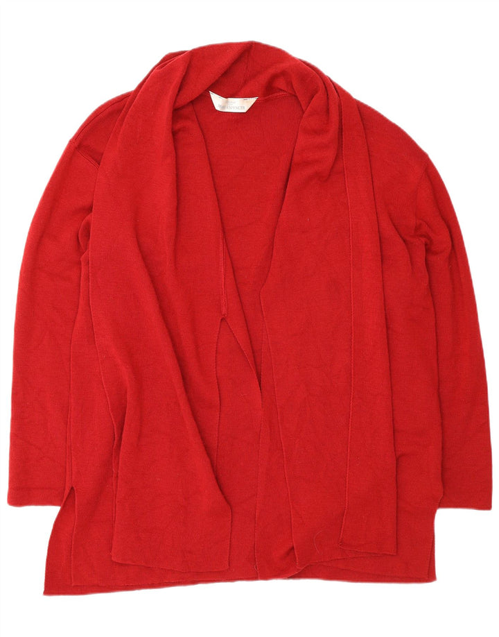 Pulover cardigan deschis supradimensionat pentru femei Marks & Spencer UK 14 Large Red