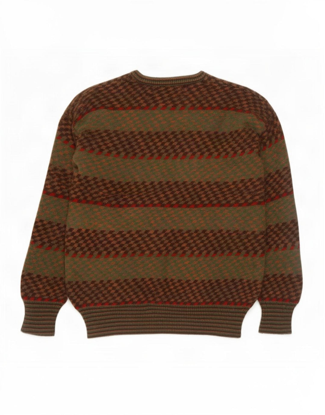 Pulover vintage pentru bărbați cu decolteu în V IT 50 Medium Khaki Dungat