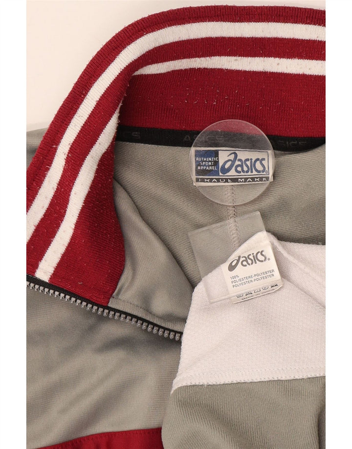 Jachetă de trening pentru bărbați ASICS XL, gri, poliester color bloc