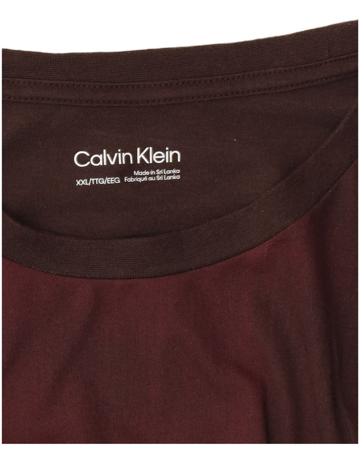Tricou Calvin Klein pentru bărbați Top 2XL Bordeaux