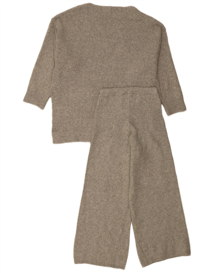 Set 2 bucăți supradimensionat tricot pentru femei Zara UK 10 mic, gri acrilic