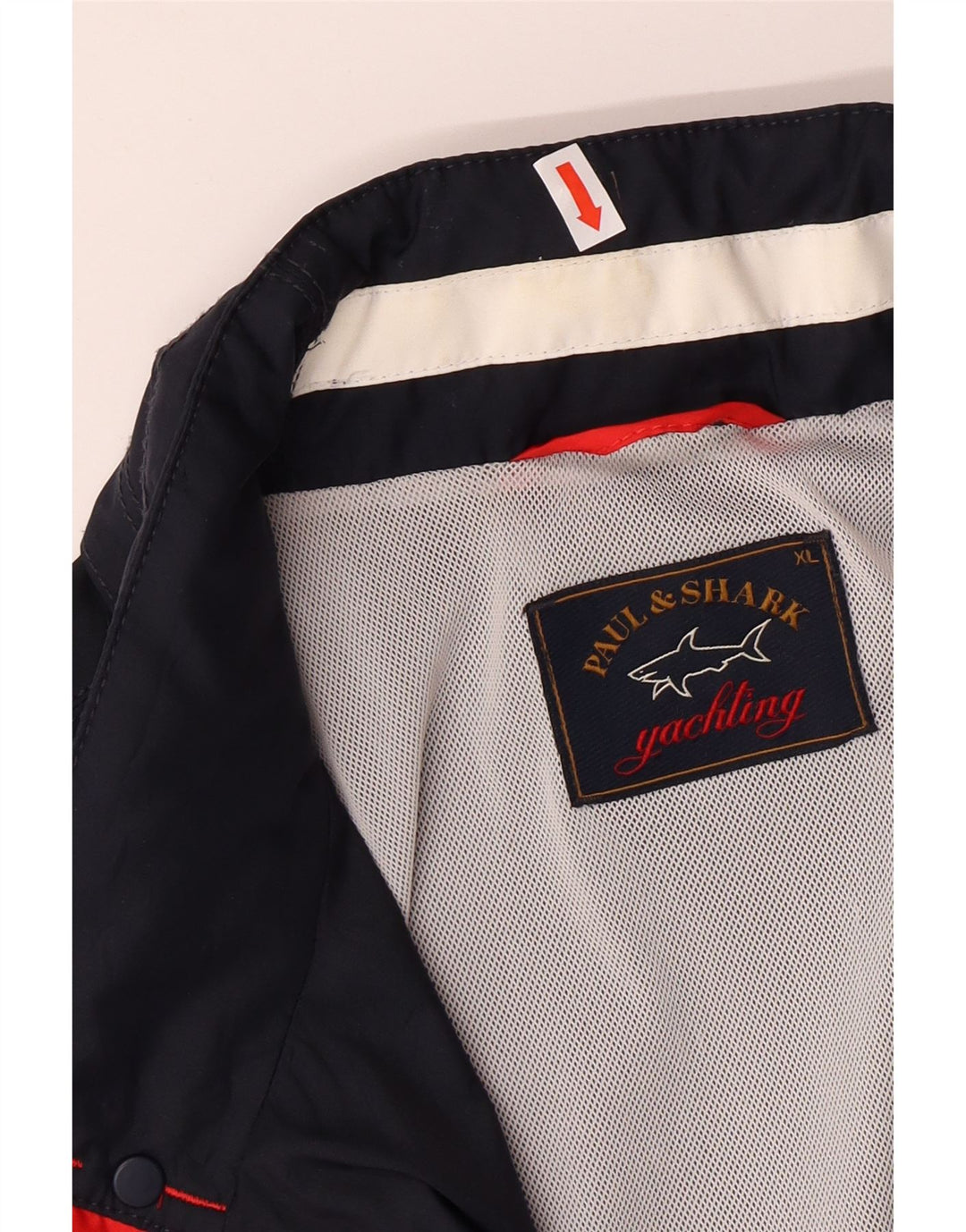 PAUL & SHARK Jachetă de ploaie cu glugă pentru iahting pentru bărbați UK 42 XL bleumarin