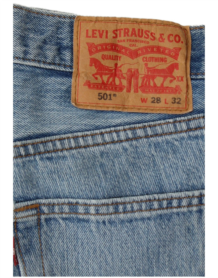 Blugi drepti pentru bărbați Levi's 501 W28 L32 Bumbac albastru