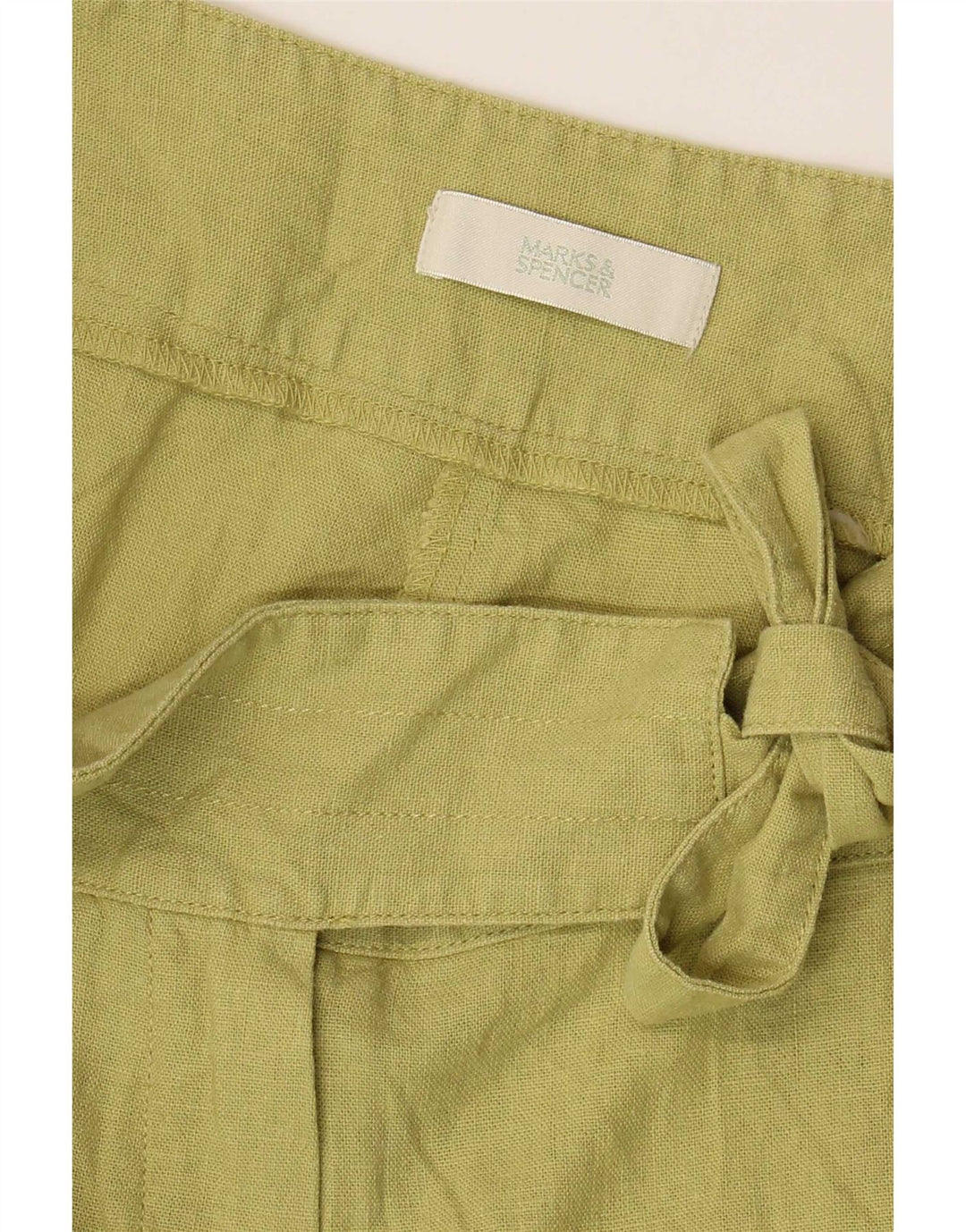 Pantaloni capri cu picioare largi pentru femei Marks & Spencer W32 L18 verde