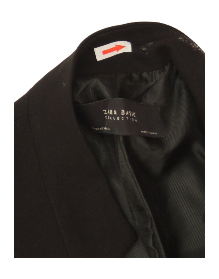 Jachetă Blazer pentru femei Zara UK 6 XS Negru Poliester