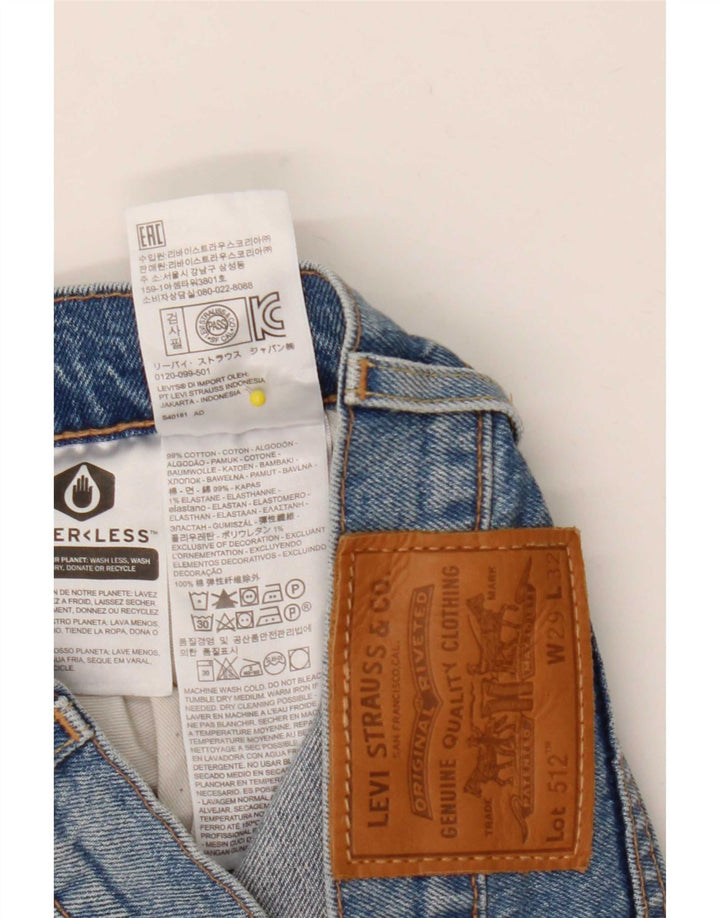 Blugi Levi's 512 Tapered Slim W29 L32 Bumbac albastru