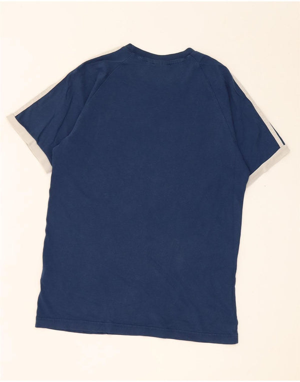 Tricou pentru bărbați Adidas Top mic, albastru, bumbac color bloc