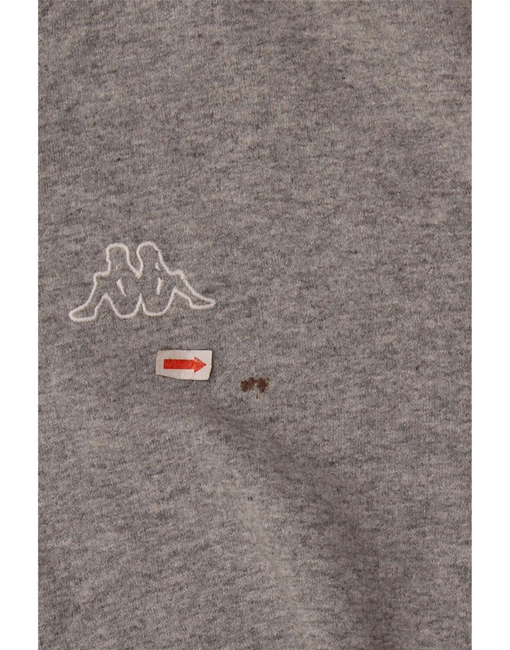 Crop Top pentru femei Kappa cu mânecă lungă UK 18 XL gri