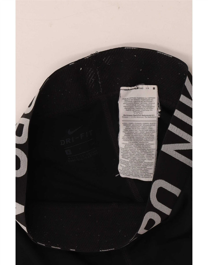 Leggings pentru femei Nike mici, negru, poliester