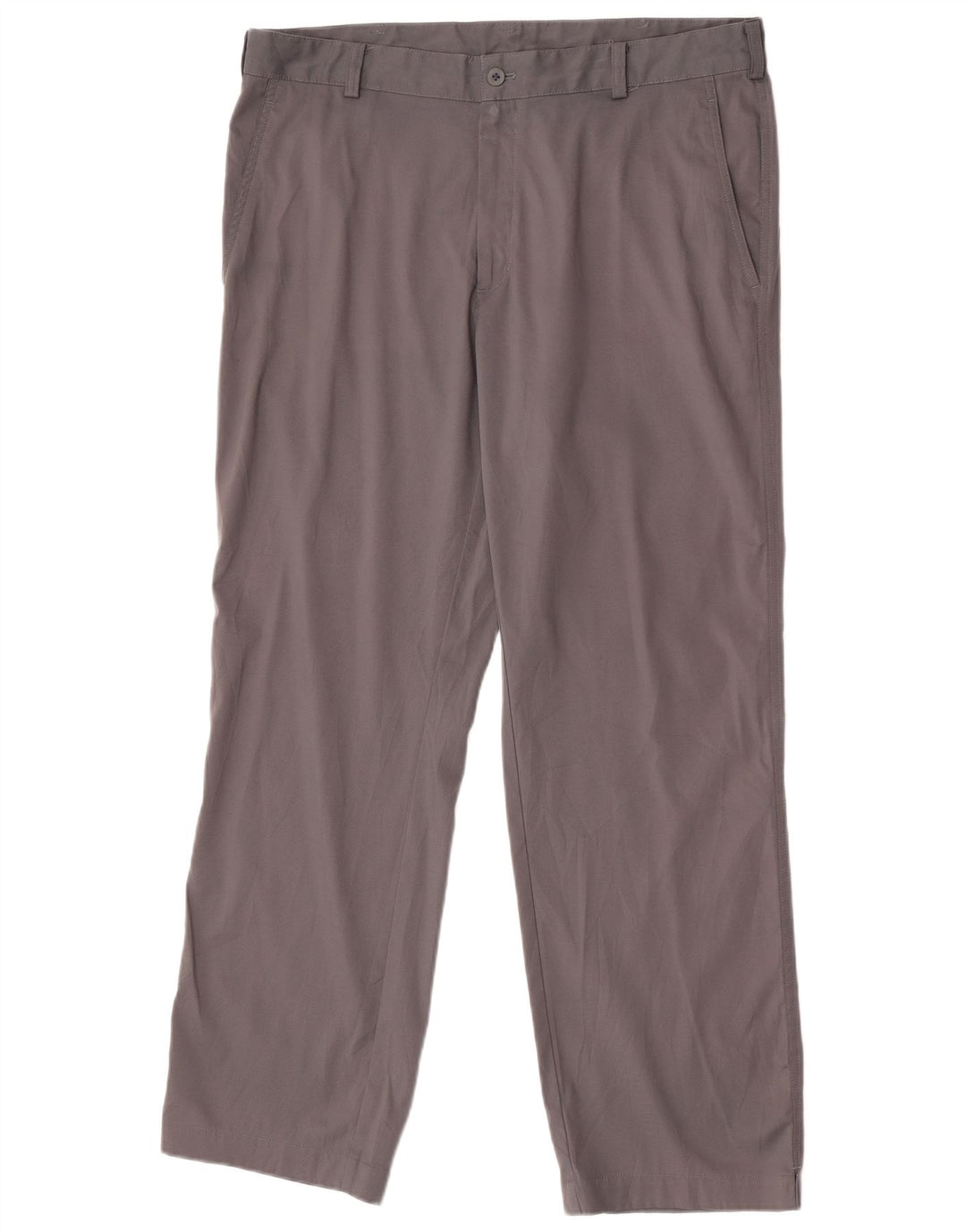 Pantaloni chino drepti Dri Fit Nike pentru bărbați W36 L30 poliester gri