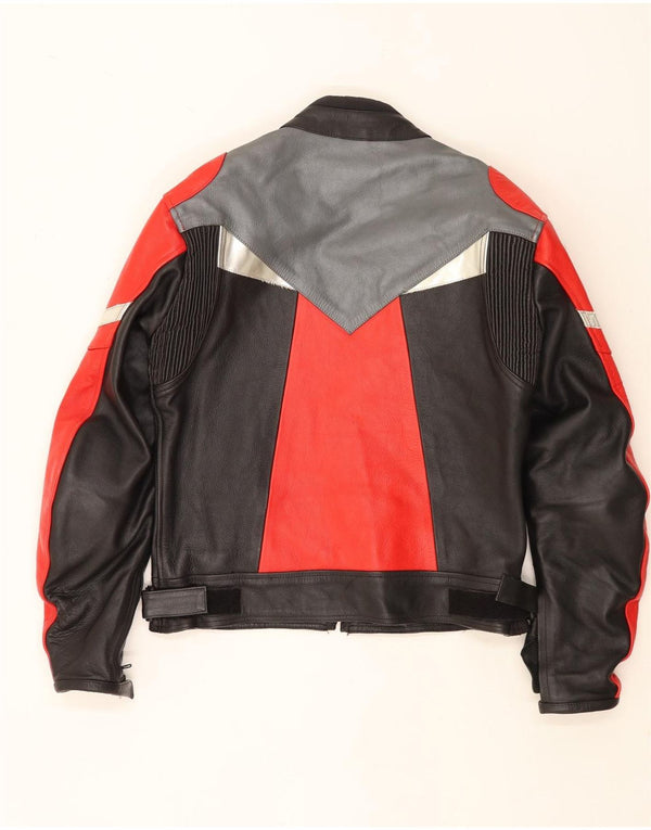 Jachetă Vintage Motorstyle Racer pentru bărbați UK 42 XL, multicoloră