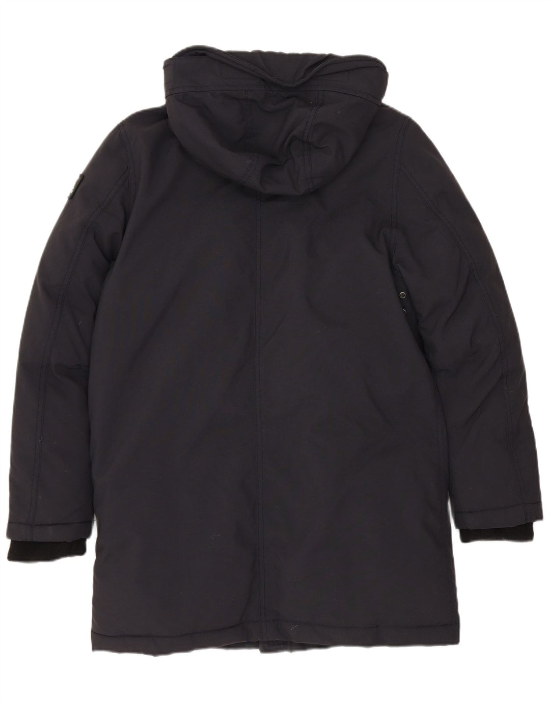 Palton căptușit cu glugă pentru femei SCHOTT US 12, mare, negru, poliester