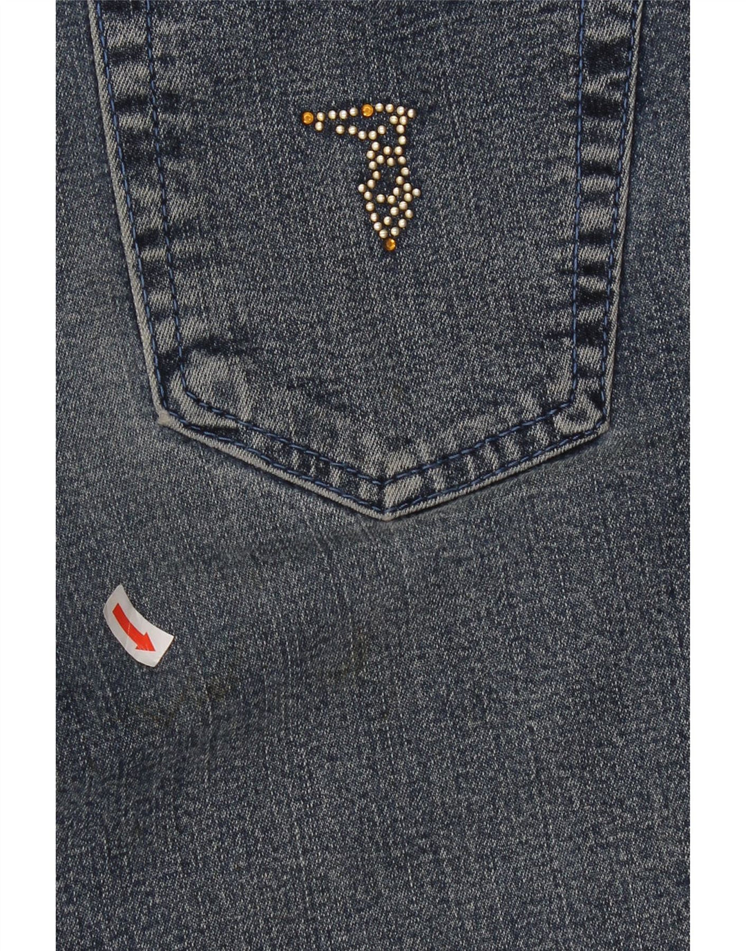 Blugi drepti pentru femei Trussardi W29 L30 Bumbac albastru