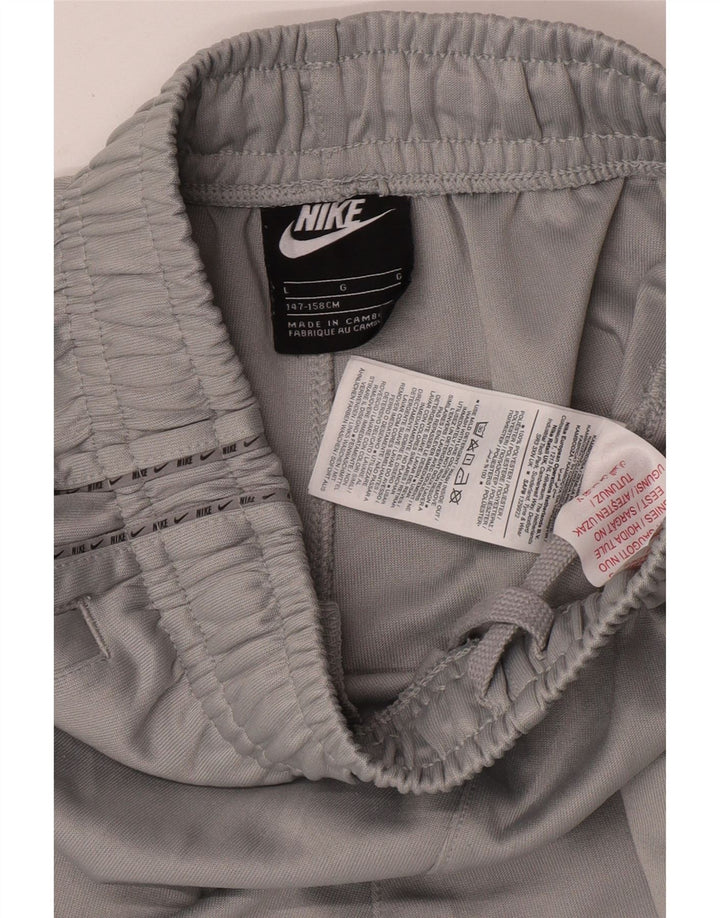 Pantaloni scurți sport grafic Nike pentru băieți 12-13 ani, mari, gri, poliester