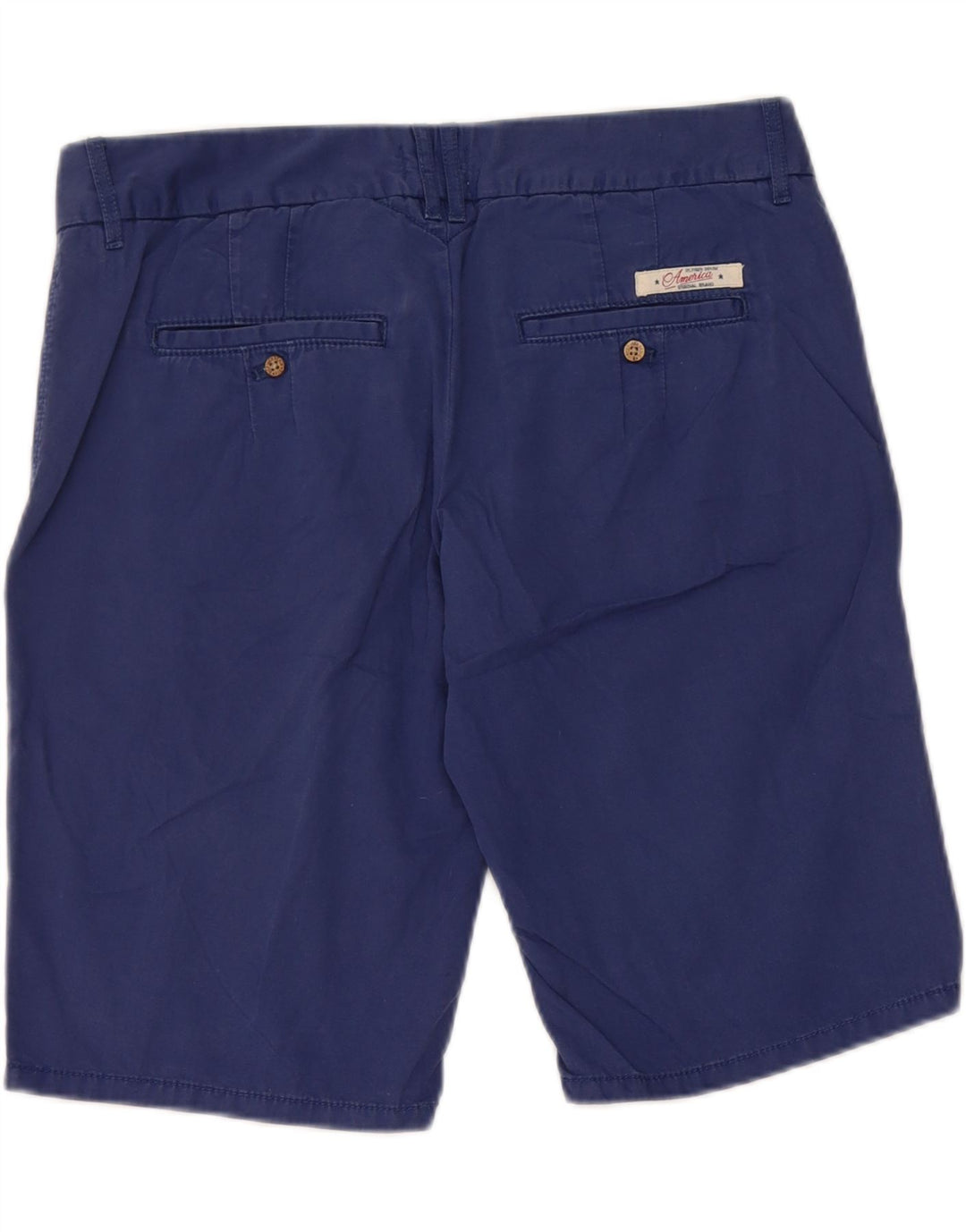 Pantaloni scurți chino Tommy Hilfiger pentru femei W28, bumbac albastru mediu