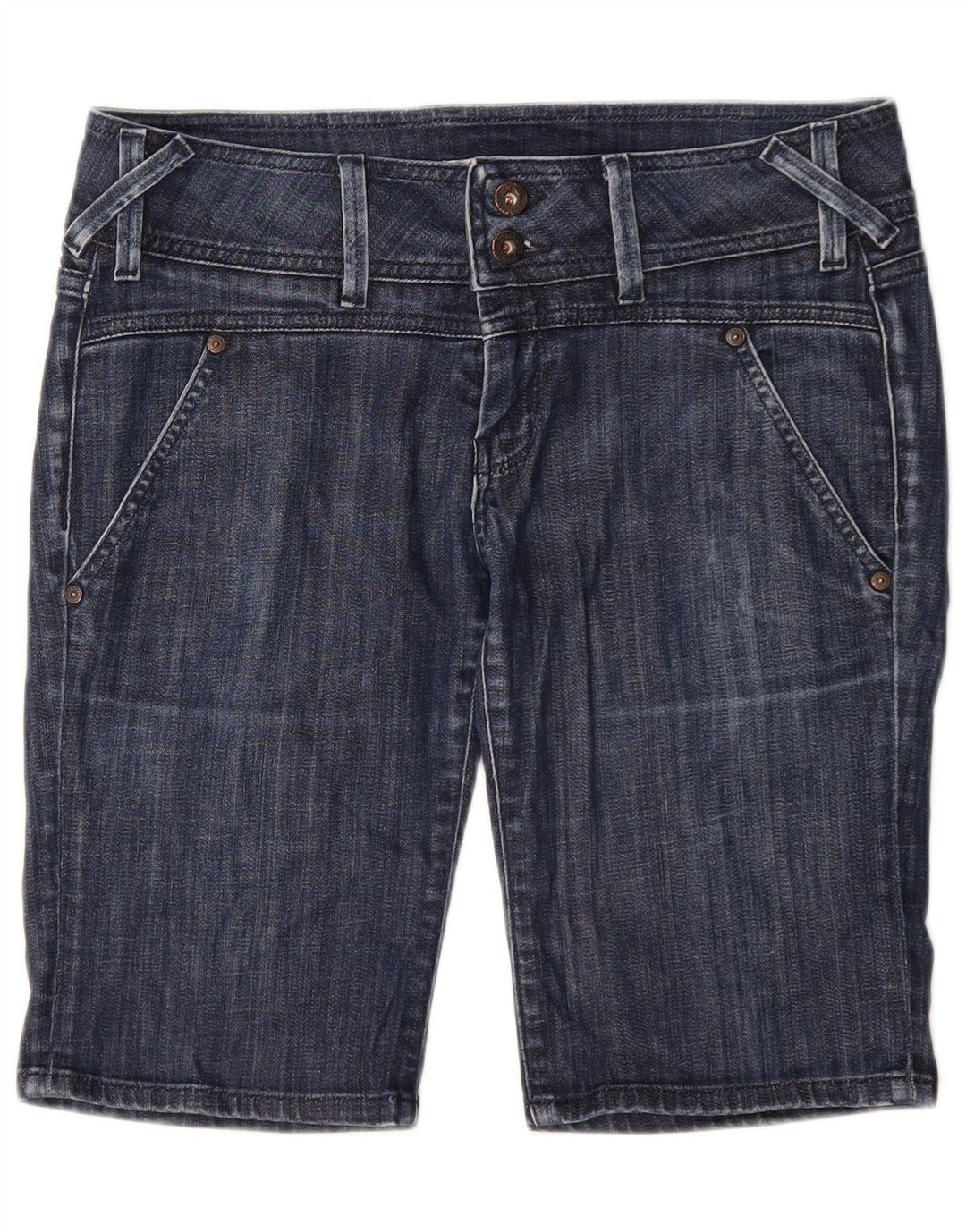 Pantaloni scurți din blugi pentru femei PEPE Jeans W31 Bumbac bleumarin mediu