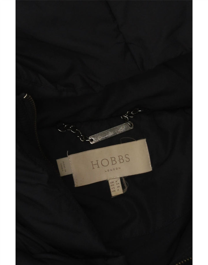 Palton capitonat supradimensionat cu glugă Hobbs pentru femei UK 8 mic, poliester bleumarin