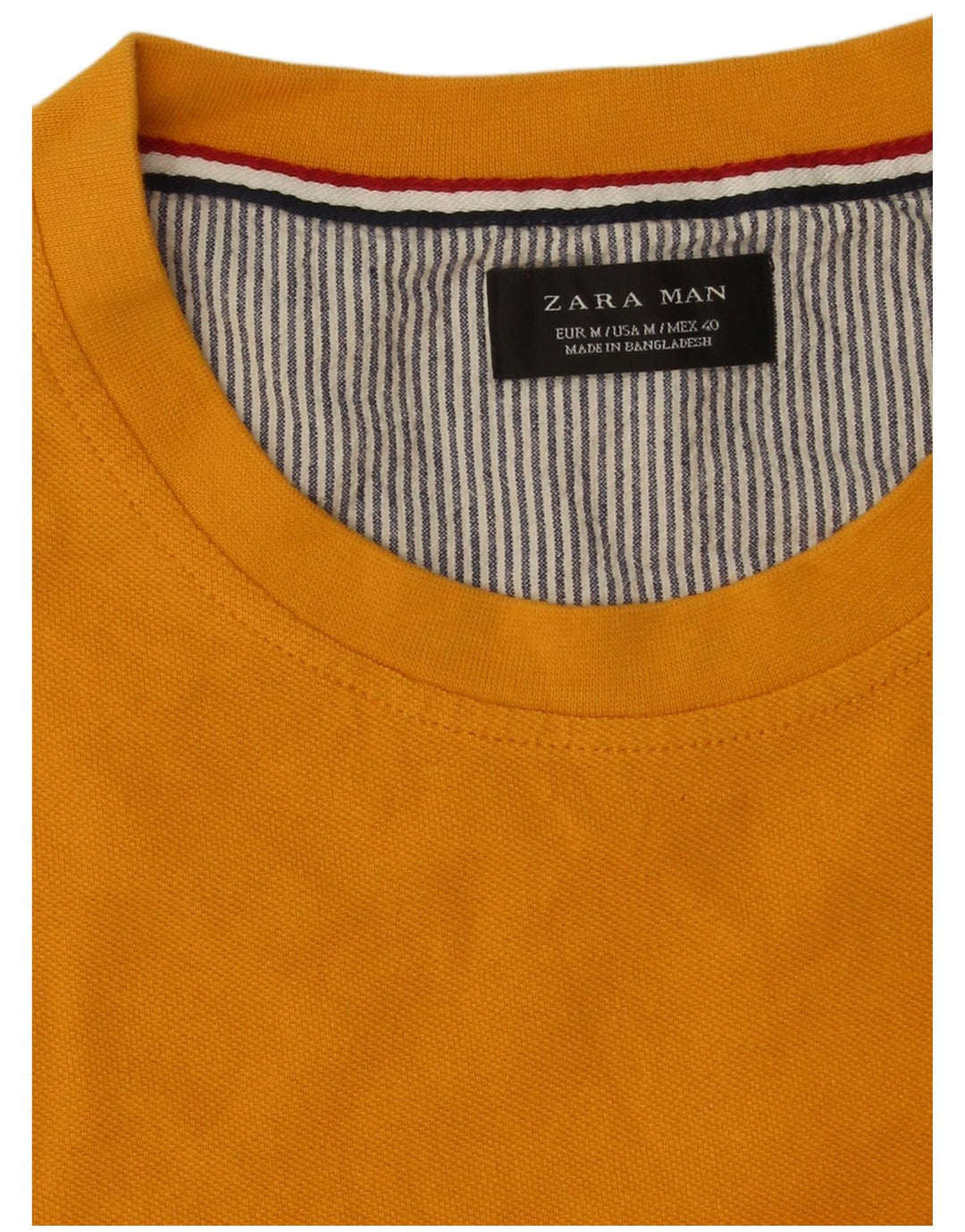 Tricou pentru bărbați Zara Top Mediu Galben