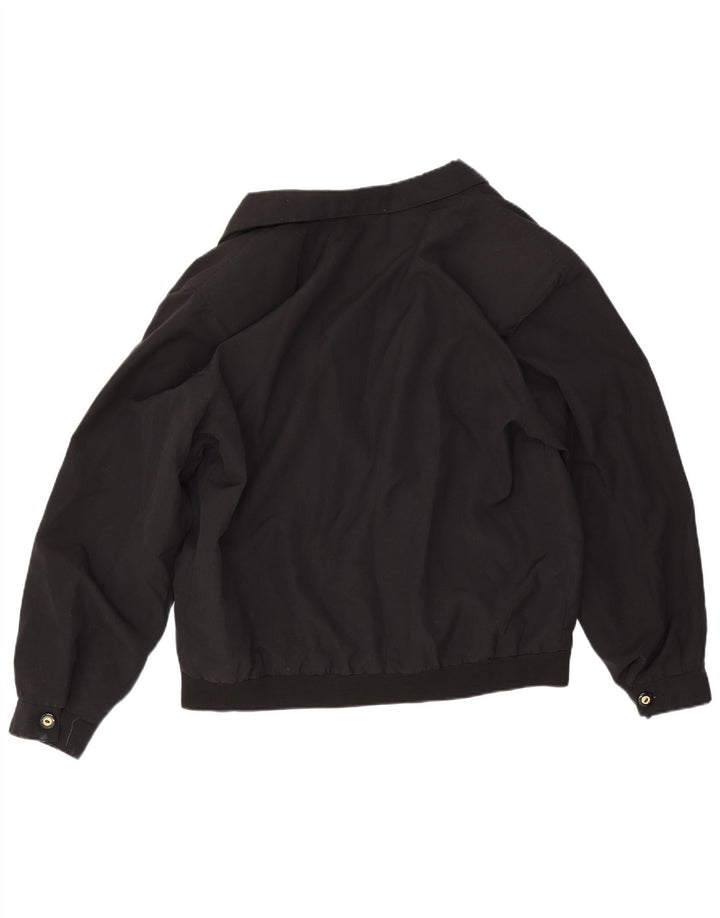 Bomber vintage pentru bărbați, mare, negru, bumbac