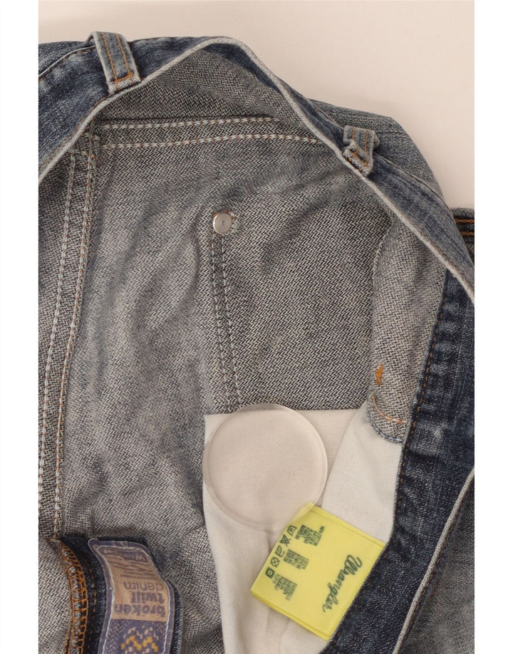 Blugi drepti pentru bărbați Wrangler W36 L30 Bumbac albastru