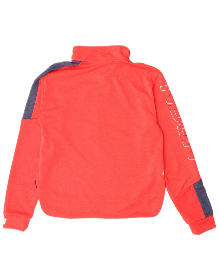 Top de trening cu pulover grafic NEW BALANCE pentru femei UK 10 Small Orange