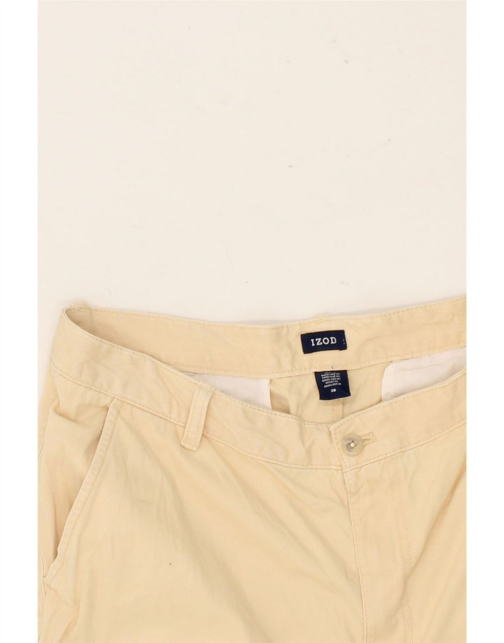 IZOD Mens Cargo Shorts W38 XL Beige Cotton Vintage Izod and Second-Hand Izod from Messina Hembry 