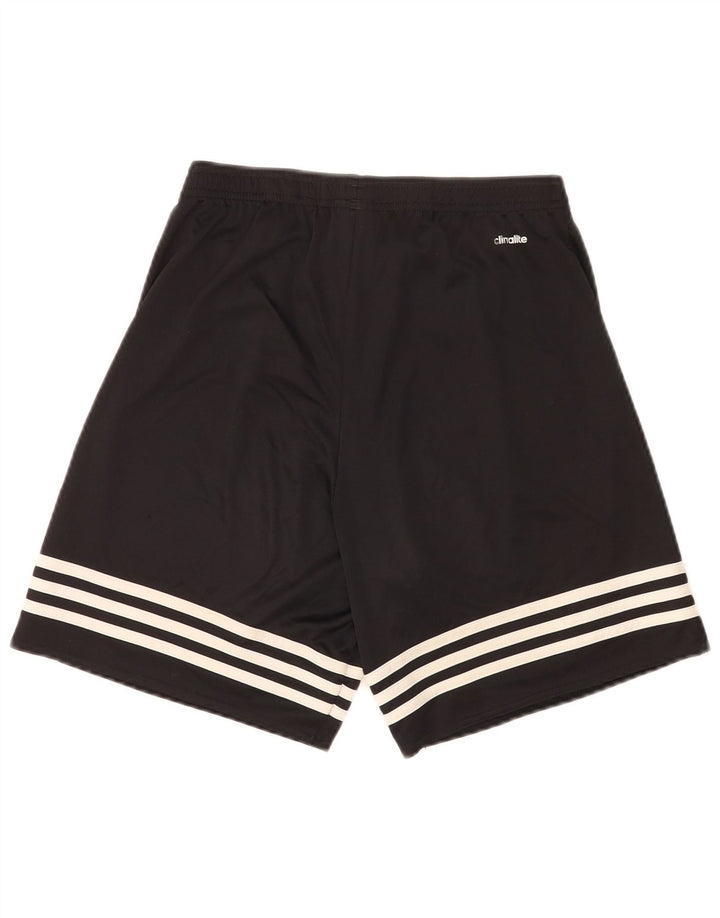 Pantaloni scurți sport adidas Climalite pentru bărbați, poliester negru mic