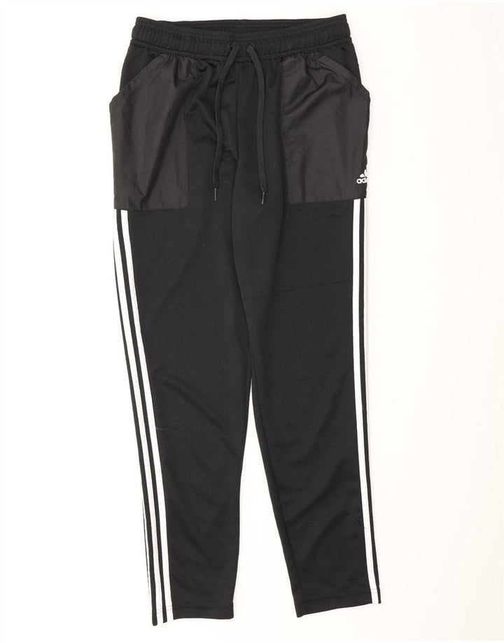 Pantaloni de trening Adidas Aeroready pentru bărbați, negru mediu, poliester bloc de culoare