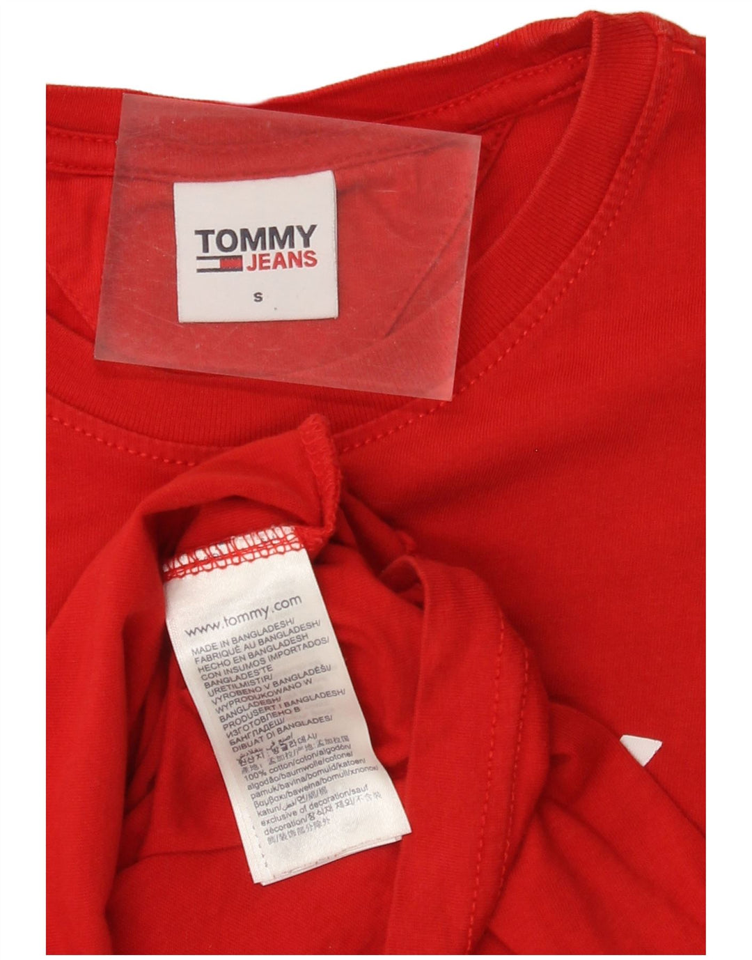 TOMMY HILFIGER Tricou grafic pentru bărbați Top mic bumbac roșu
