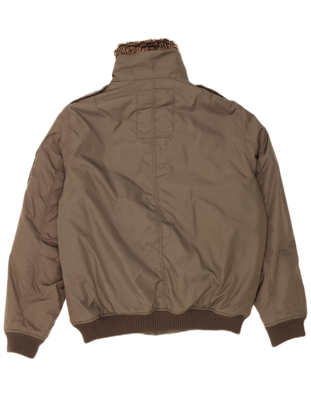 Celio Bomber militar pentru bărbați UK 42 XL Kaki Nylon
