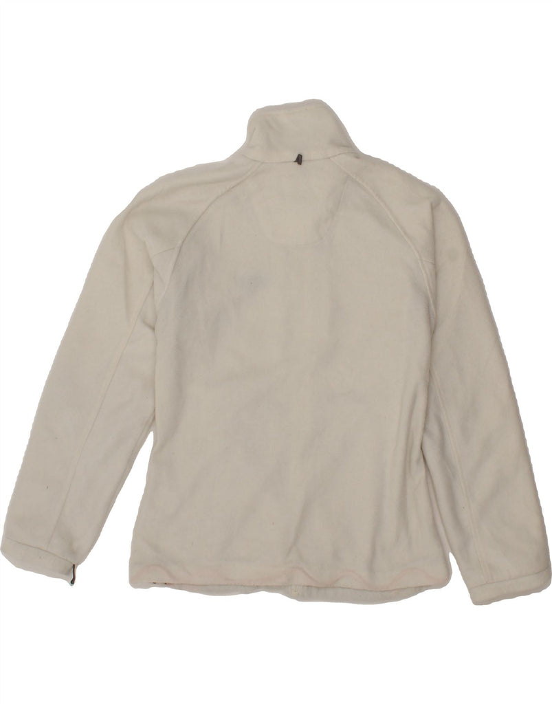 REGATTA Womens Fleece Jacket UK 10 Small White Polyester Vintage Regatta and Second-Hand Regatta from Messina Hembry 