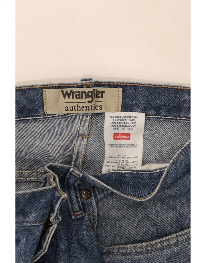 Blugi drepti pentru bărbați Wrangler W38 L26 Bumbac albastru