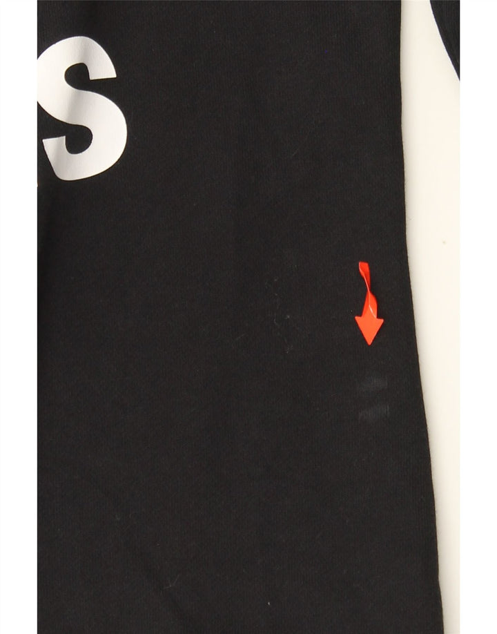 ADIDAS Pulover cu grafic pentru femei UK 12/14 Bumbac mediu negru