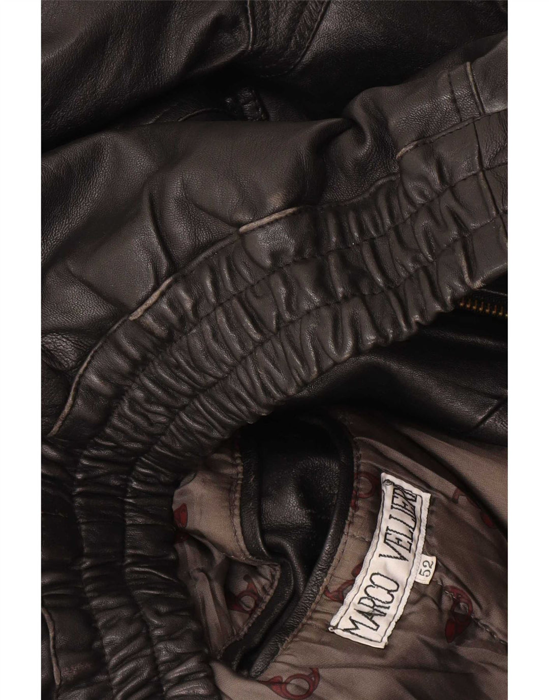 Jachetă din piele vintage pentru bărbați IT 52 XL neagră