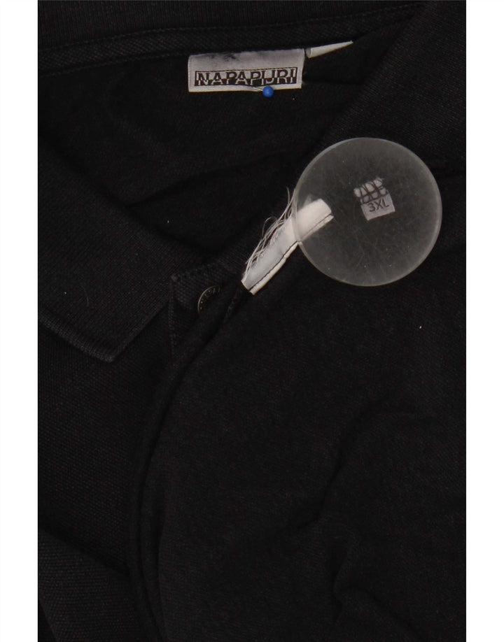 Tricou polo pentru bărbați Napapijri 3XL negru
