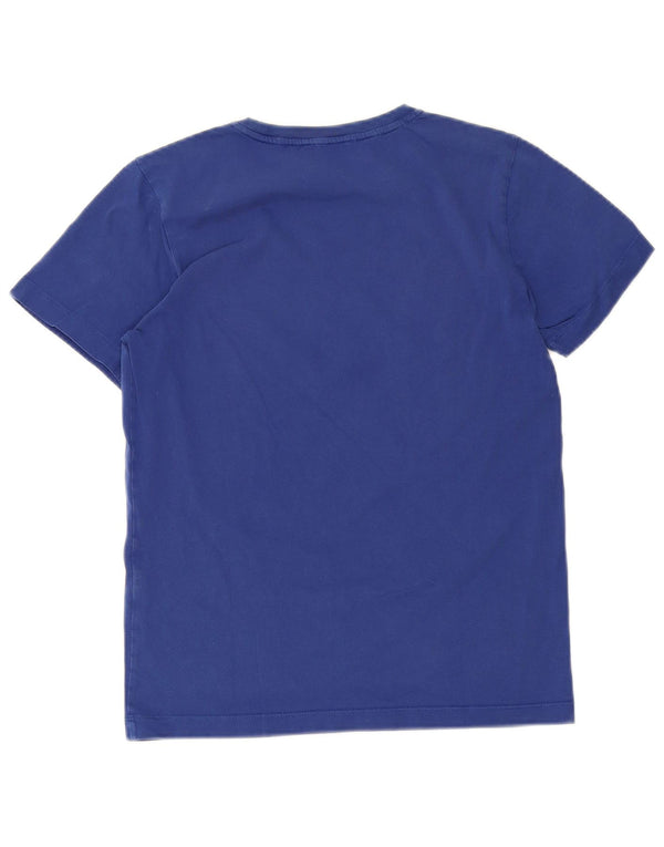 Tricou grafic pentru băieți Emporio Armani Top 15-16 ani albastru