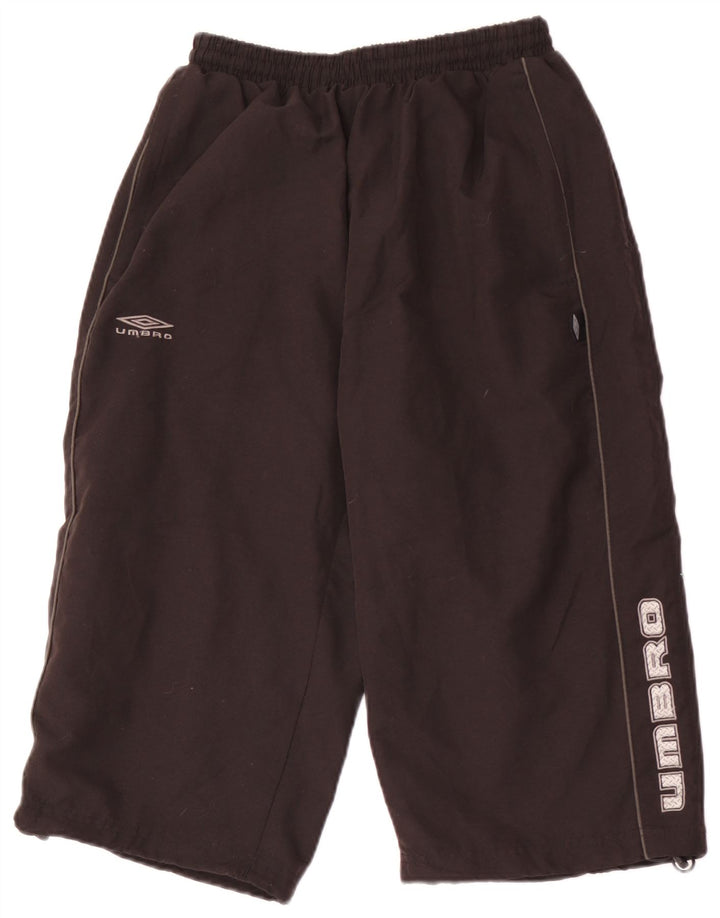 UMBRO Pantaloni de trening Capri cu grafică pentru bărbați, mici, negri