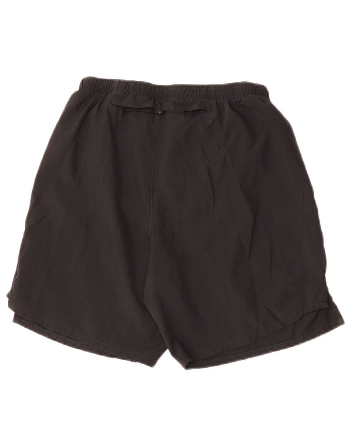 Pantaloni scurti sport NIKE Dri Fit pentru femei UK 8 Small Negru Poliester