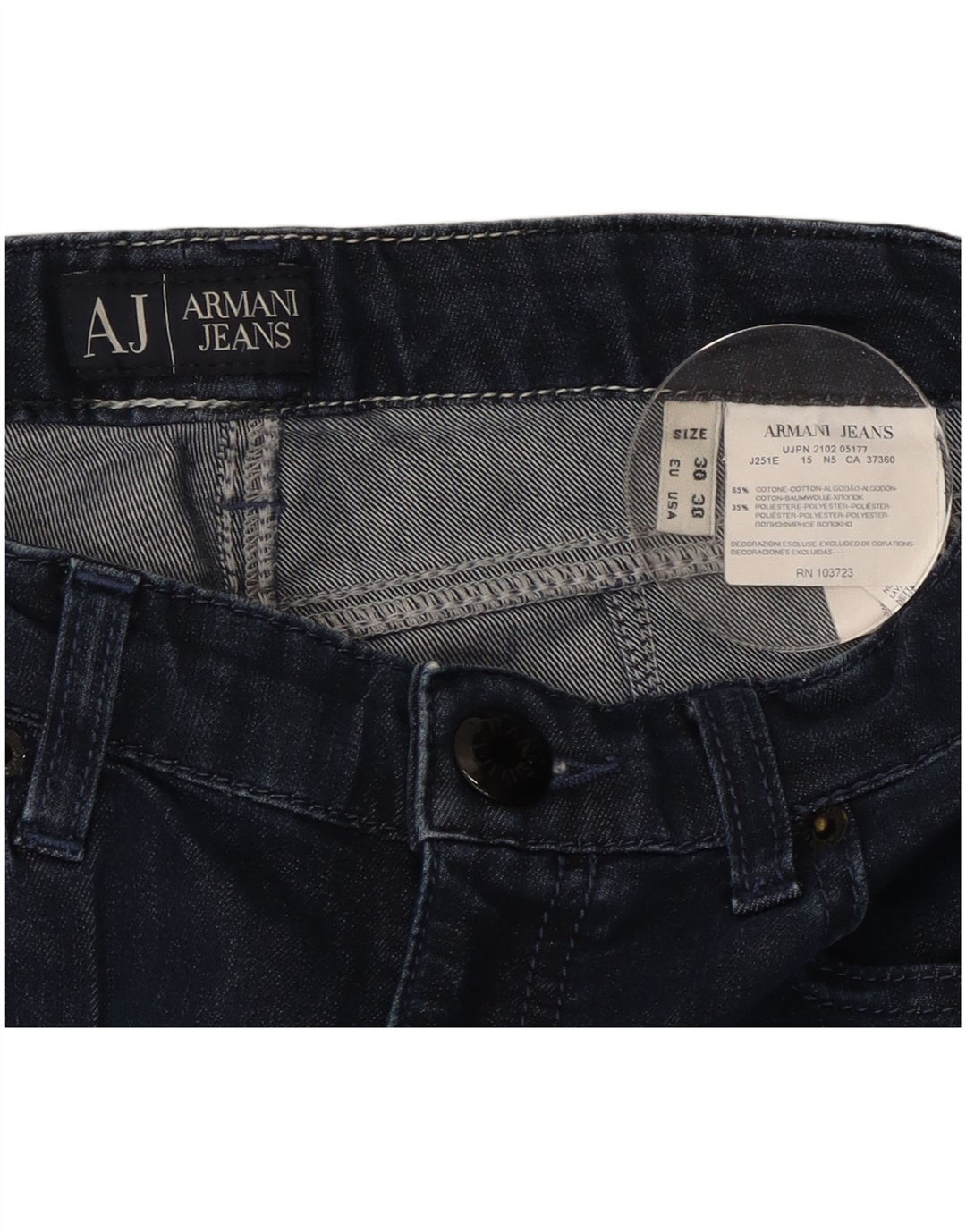 Blugi slim pentru femei Armani W30 L29 Bumbac bleumarin