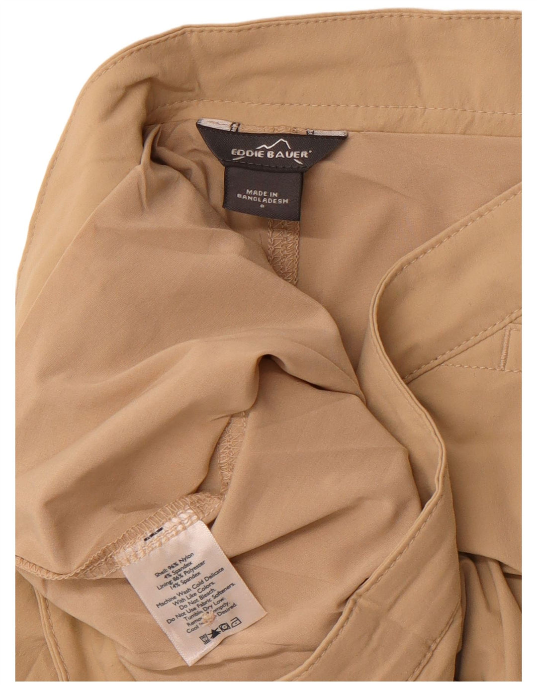 Skort pentru femei Eddie Bauer US 8 Medium Bej Nylon