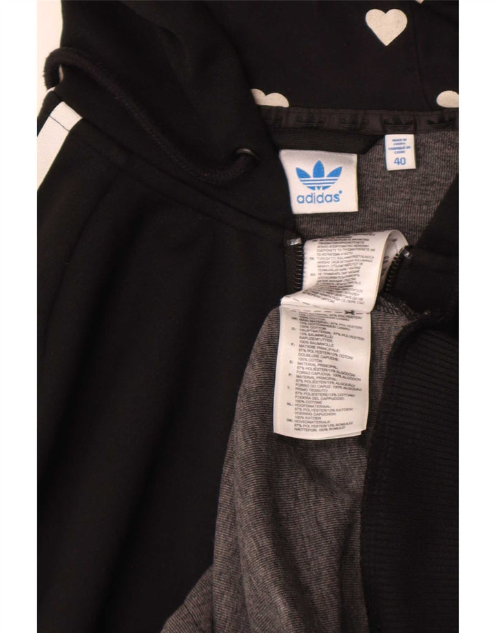Pulover Adidas Graphic Zip pentru femei IT 40 Poliester negru mic