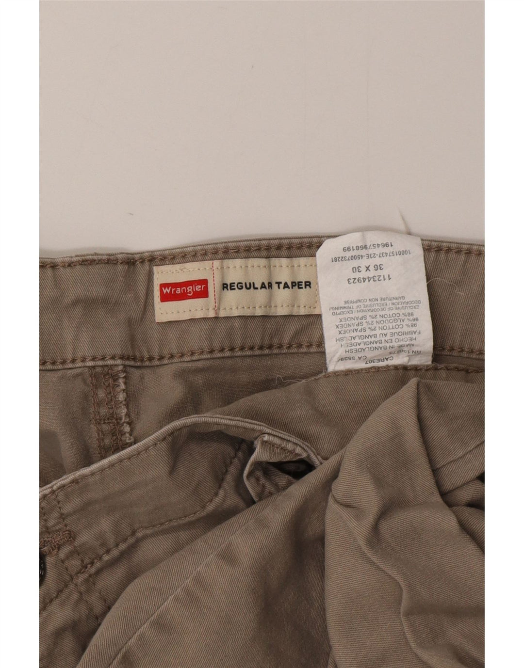 Pantaloni cargo conici pentru bărbați WRANGLER, bumbac gri, W36 L30