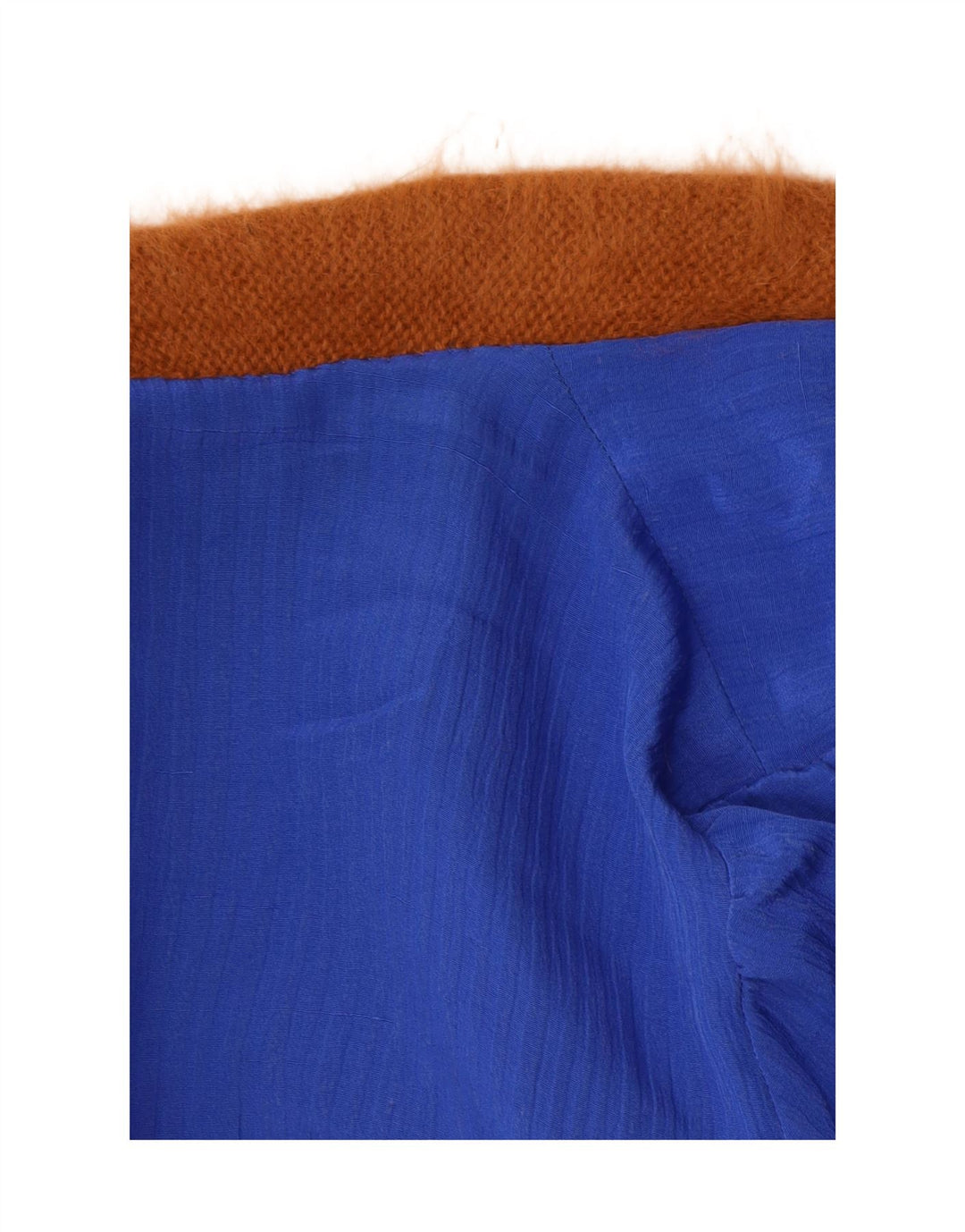 Pulover Vintage cardigan deschis cu paragate pentru femei UK 14 Medium Brown Paisley