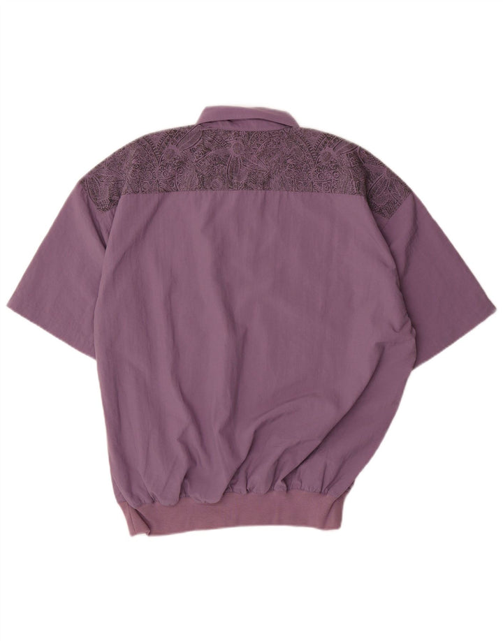 ANGELO LITRICO Mens Graphic Pullover Shirt Size 48/50  Medium Purple