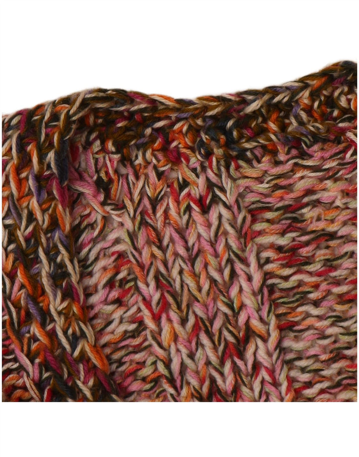 Pulover Cardigan Vintage pentru femei cu mâneci 3/4 UK 12 Medium Multicolor