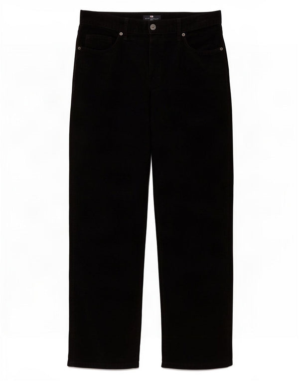 Marks & Spencer Pantaloni drepti din catifea pentru bărbați, Blue Harbour, L34 L31, negru