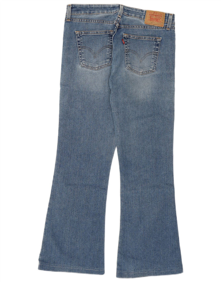 LEVI'S Womens 519 Low Flared Jeans US 9 Medium W30 L27 Blue Cotton
